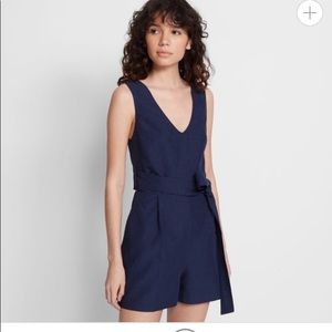 Club Monaco Wrap belt tank Romper